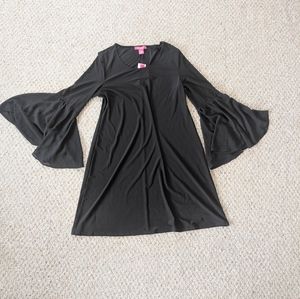 Catherine Malandrino Black Bell Sleeve Dress NWT size XL